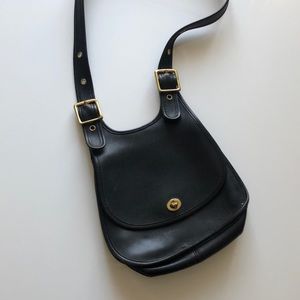 Vintage coach saddle bag